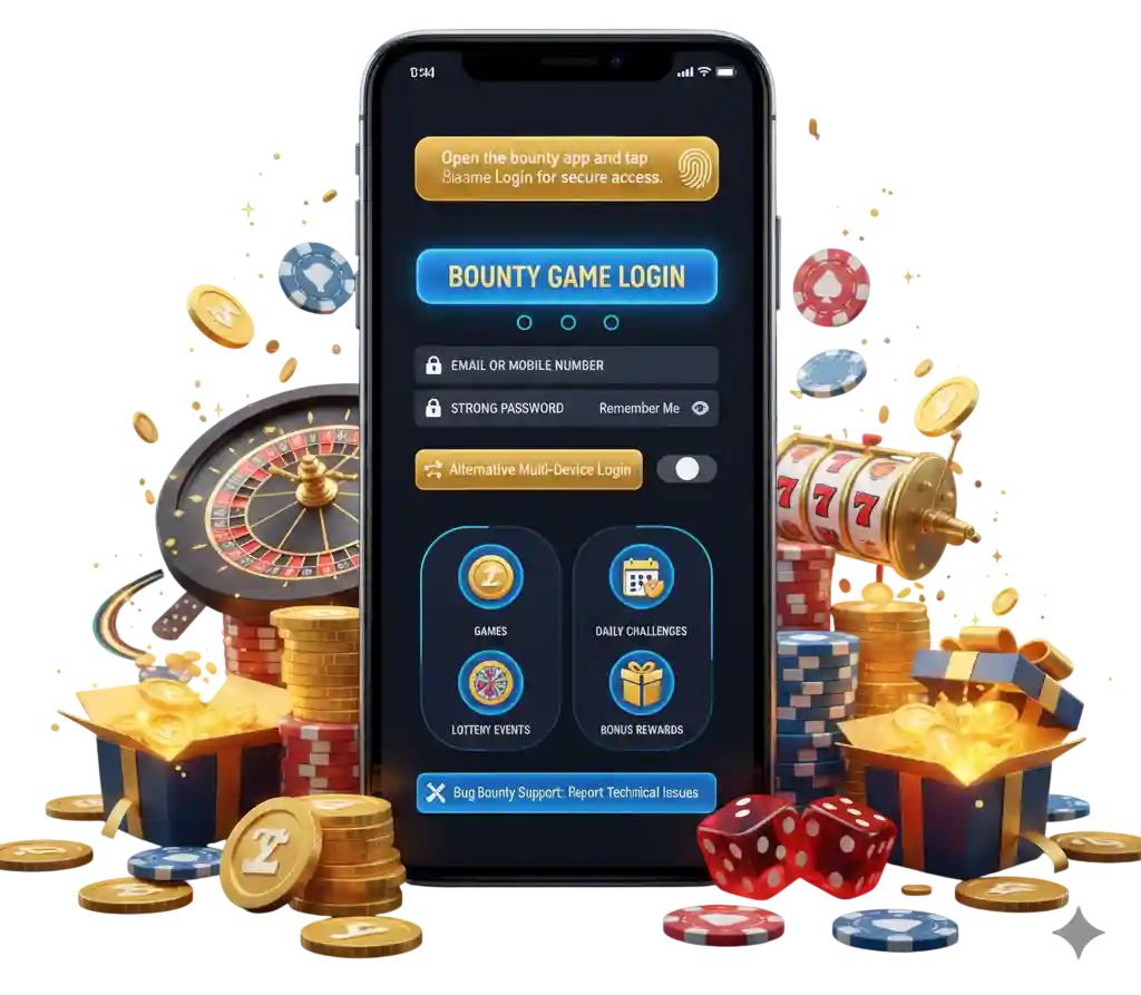 Bounty Game Login screen